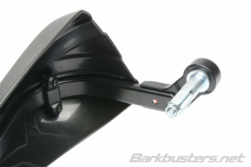 Suzuki GSX 800 S [BARKBUSTERS] - Storm Handschützer-Set Einpunkt-Klemmhalterung-Lenkerende Schwarz