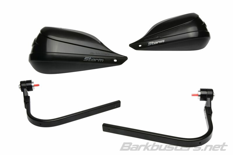Kawasaki Z Electric [BARKBUSTERS] - Storm Hanguads Set Single Point Clamp Mount-Handlebar End Black