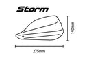 Ktm Duke 390 [BARKBUSTERS] - Storm Hanguads Set Einpunkt-Klemmhalterung-Lenkerende Schwarz