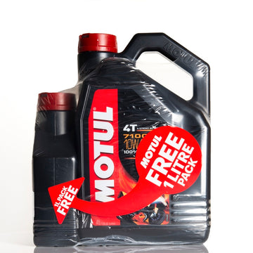 Olio di moto sintetico per moto 10W40 4T 5L - MOTUL 7100