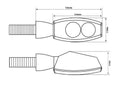 Yamaha R125 YZF -R125 [Highsider] - CNC LED blinker-5