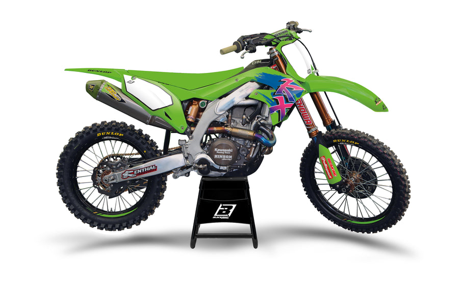Kawasaki KX 250 (KX 250 M) [2003-2004] - Kit grafiche retrò - Kawasaki KX125/250