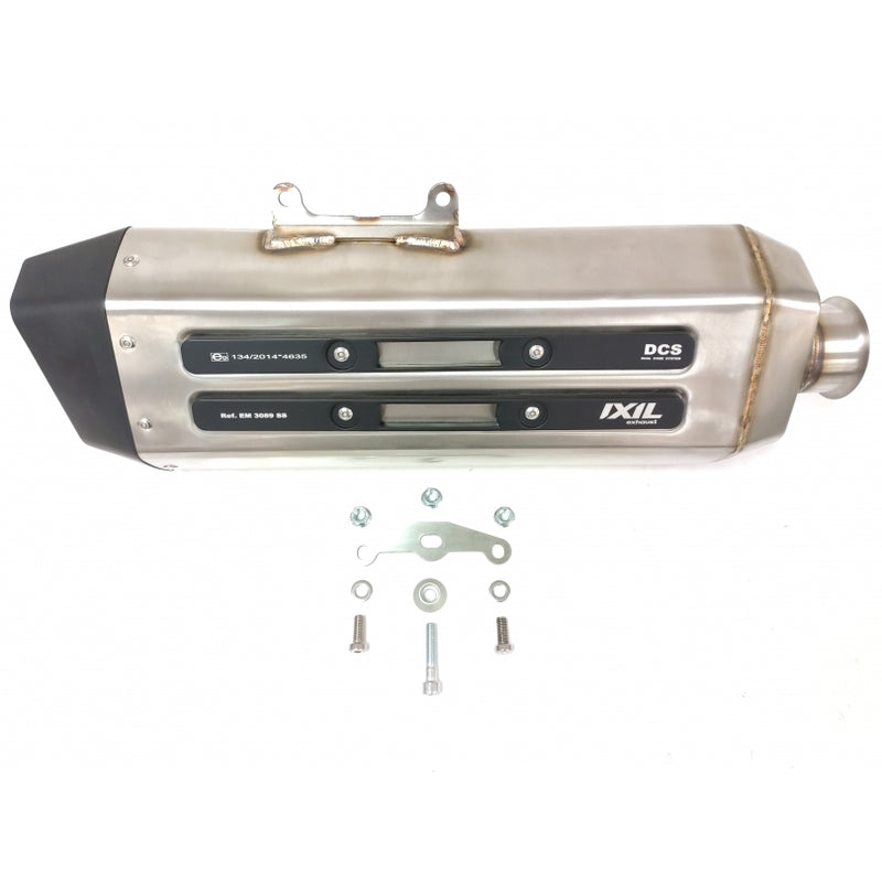Ktm Adventure 1090 [IXIL] - MXT silencer stainless steel / end cap black - EM3089SS