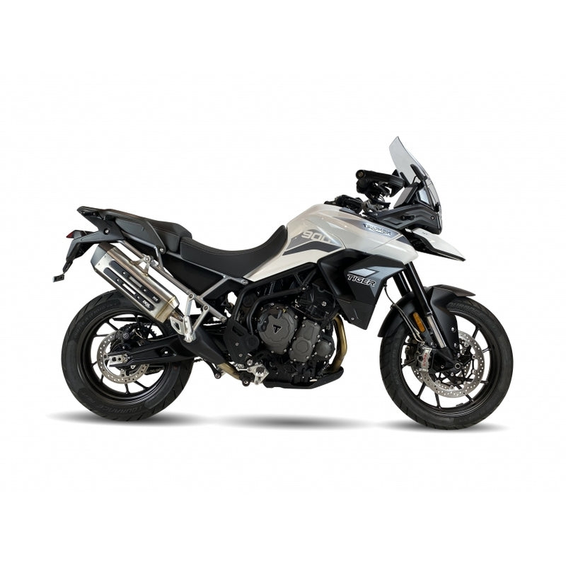 Triumph Tiger 900 Rally [IXIL] - Silenziatore MXT acciaio inox / fondello nero - Triumph Tiger 900/GT/Rally - ET4066SS