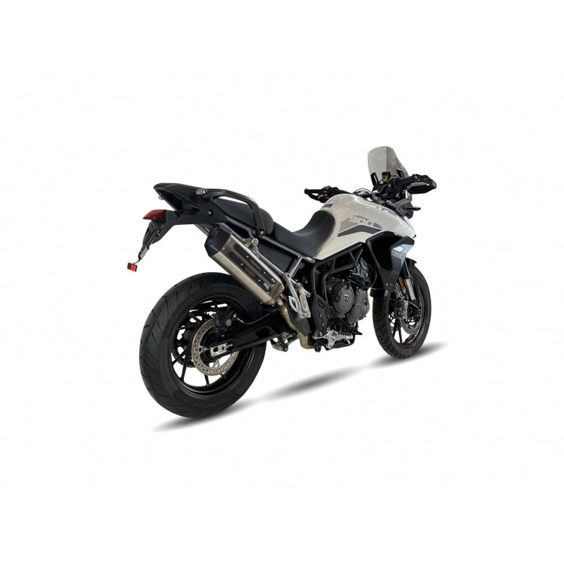 Triumph Tiger 900 Rally [IXIL] - Silenziatore MXT acciaio inox / fondello nero - Triumph Tiger 900/GT/Rally - ET4066SS