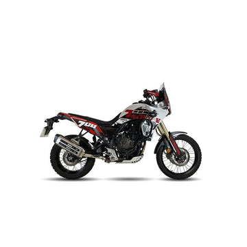 Yamaha Tenere 700 [IXIL] - Silenziatore MXT acciaio inox / fondello nero - EY9067SS