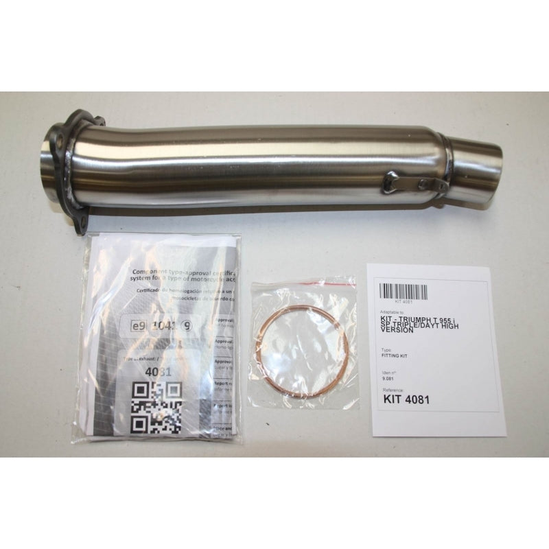 Triumph Speed ​​Triple [IXIL] - Fondello esagonale in acciaio inox / fondello in acciaio inox nero - OT4081VSE
