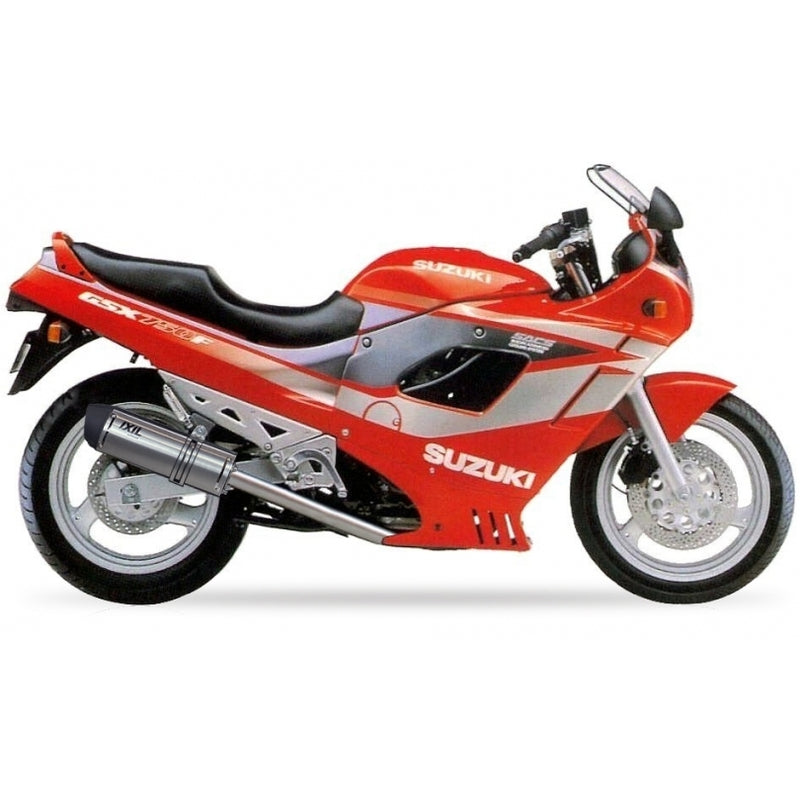 Suzuki Gsx 600 [IXIL] - Hexoval Endtopf Edelstahl / Endkappe schwarz