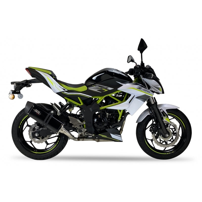 Kawasaki Ninja [IXIL] - Hexoval muffler stainless steel black / stainless steel black - OK7037VSEB