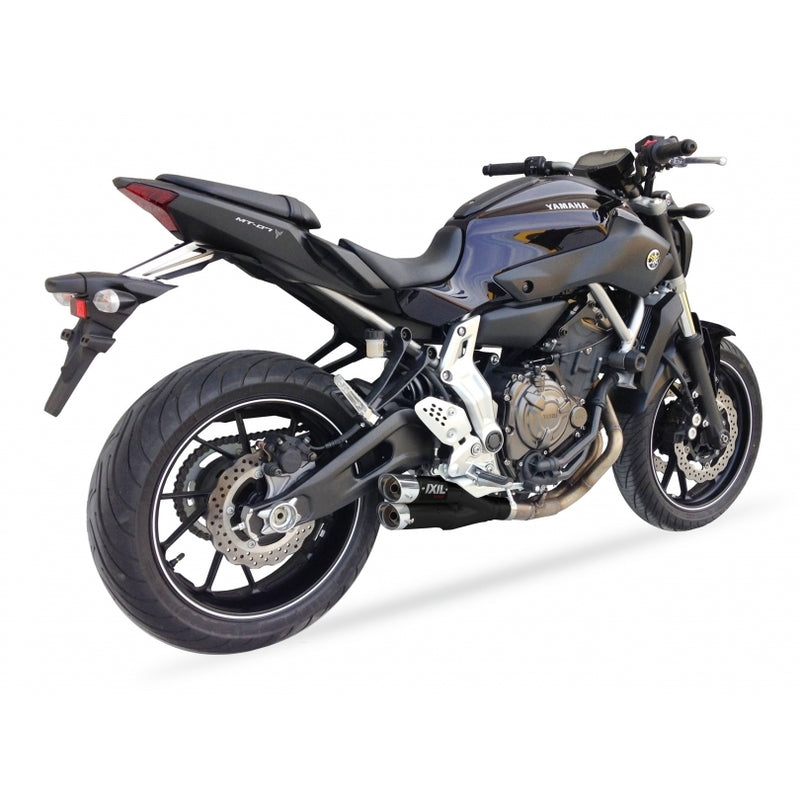 Yamaha Tracer 700 [IXIL] - Sistema completo Hyperlow acciaio inox nero / alluminio lucidato - XY9362XB
