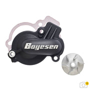 Honda CRF 150 R BIG Wheels 16/19 (KE 03) [2007-2023] - Kit coperchio pompa acqua + girante SuperCooler - nero