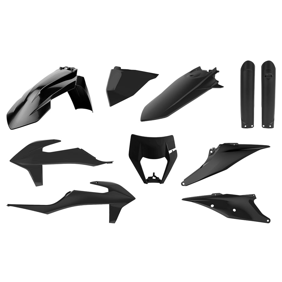KTM 150 XC W [2020-2023] - Plastik-Kit Schwarz - KTM EXC/EXC-F