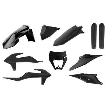 KTM 350 XC F [2020-2023] - Plastik-Kit Schwarz - KTM EXC/EXC-F