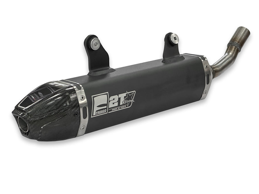 Yamaha YZ 250 (CG 23) [2006-2023] - Carby Schalldämpfer schwarzes Aluminium/Karbon-Endkappe