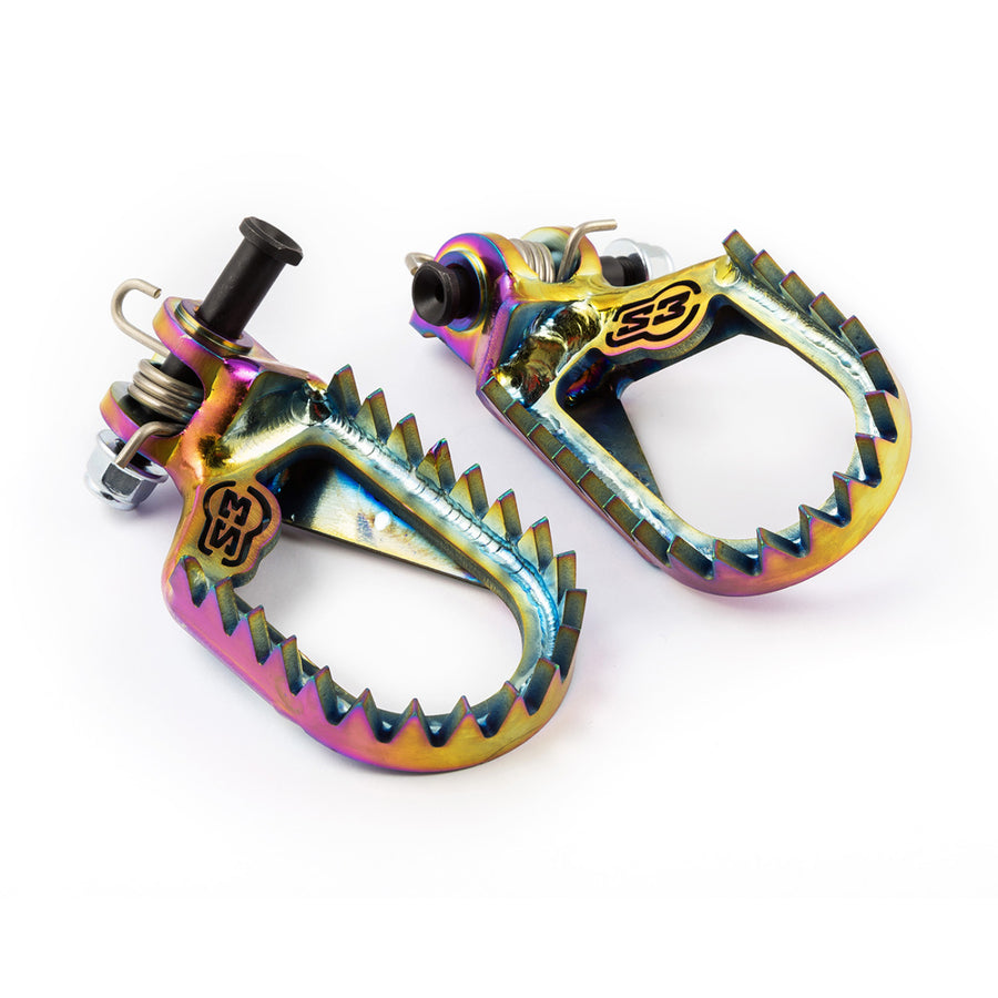 Sherco 250 SE-R SIX Days [2015-2018] - Titan-Fußrasten in Regenbogenoptik