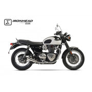 Triumph Bonneville 900 T 100 ABS [2018-2020] - Silenziatore Ironhead - lato destro