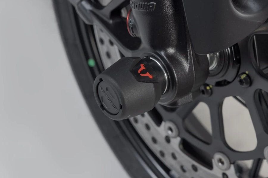 ducati diavel [SW-MOTECH] – set protezione asse ruota anteriore