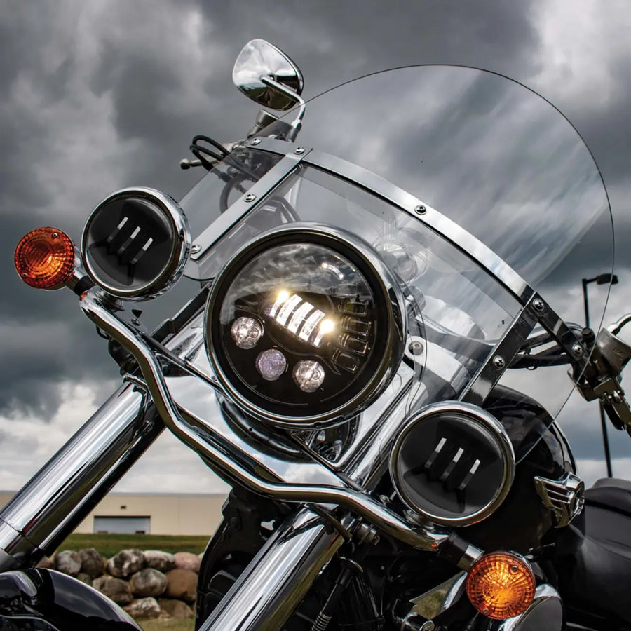 Harley-Davidson FLHTC 1340 Electra Glide Classic [1983-1985, 1989] - 4-1/2" LED fog lights - picture 2