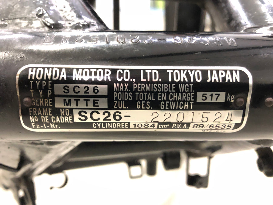 Honda ST 1100 SC26 Pan European [1990] - Frame with papers