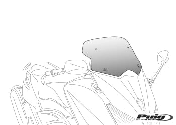 YAMAHA NMAX 150 [2020] – Parabrezza V-Tech Line Touring – Nero