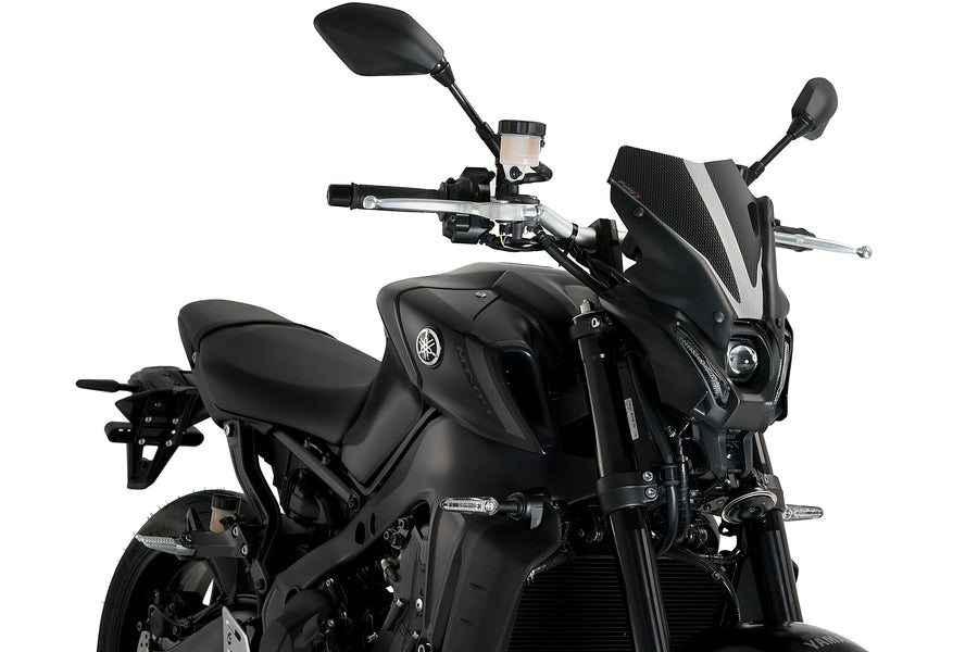 YAMAHA MT-09 SP [2023] - New Generation Sport Windshield | Carbon look | PUIG 20644C