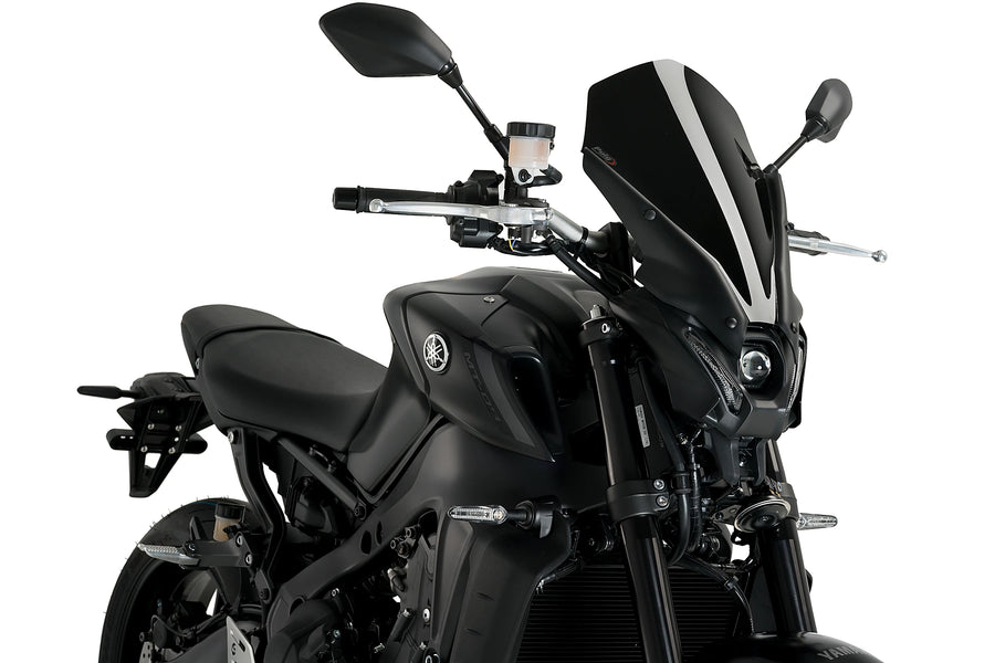 YAMAHA MT-09 SP [2023] - New Generation Touring Windschild | Schwarz | PUIG 20645N