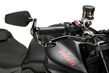 KTM RC 390 [2025] – Bemshebelschutz mit Ruckspiegel Pro – Schwarz