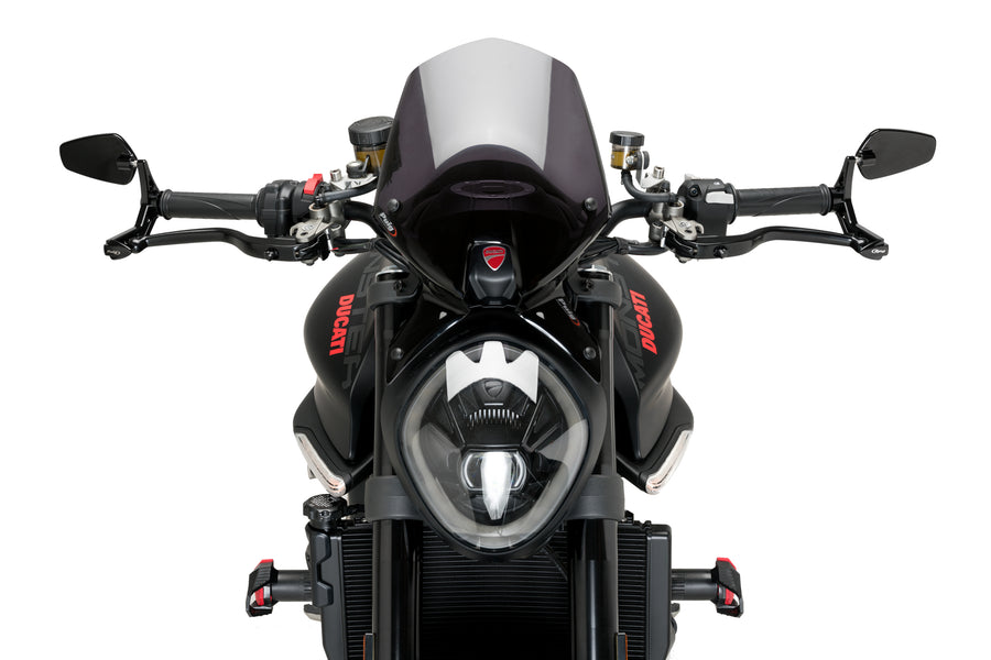 KTM RC 390 [2025] – Bemshebelschutz mit Ruckspiegel Pro – Schwarz