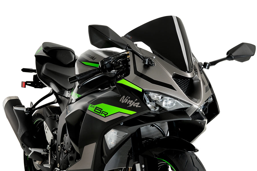 KAWASAKI ZX-6R NINJA [2025] - R-Racer Scheibe | Schwarz | PUIG 21832N