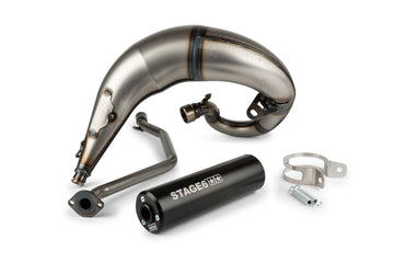 Beta RR Enduro 50 2T - Scarico Streetrace High Mount CNC nero
