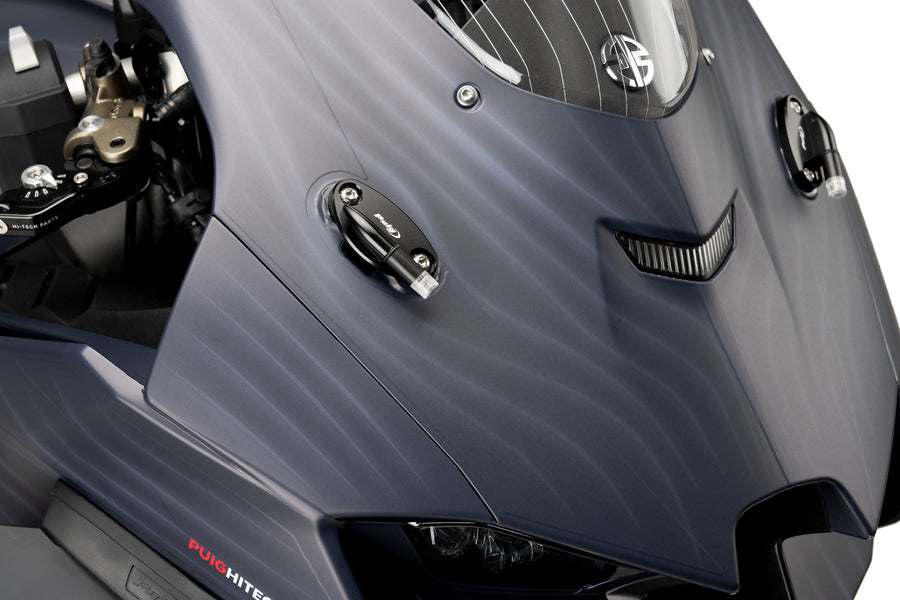 KAWASAKI ZX-10RR [2025] – Calotte per specchietti retrovisori con set indicatori di linguetta – Nero