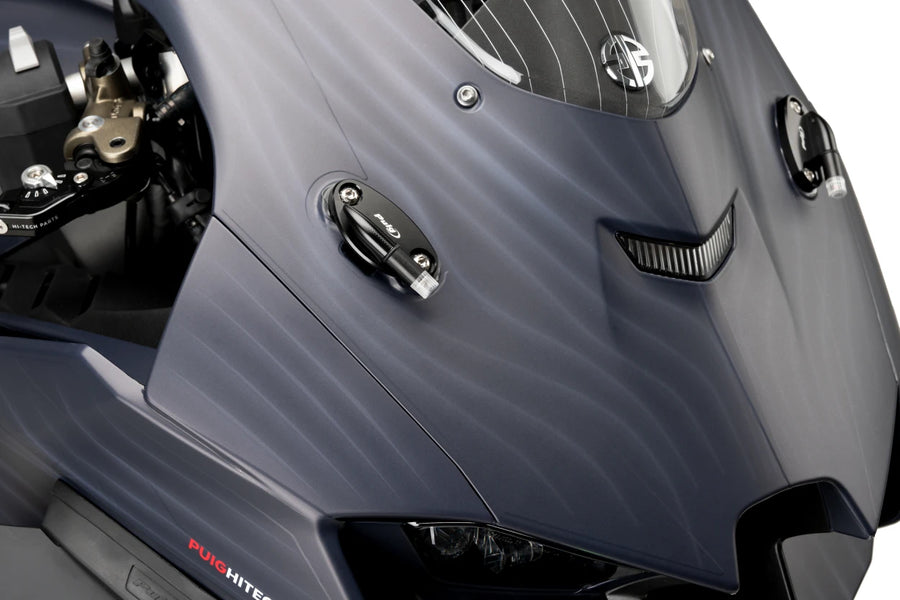 KAWASAKI ZX-10RR [2025] – Calotte per specchietti retrovisori con set indicatori di linguetta – Nero