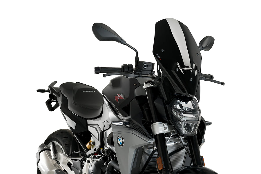 BMW F 900 R [2025] - New Generation Touring Windschild | Schwarz | PUIG 22488N