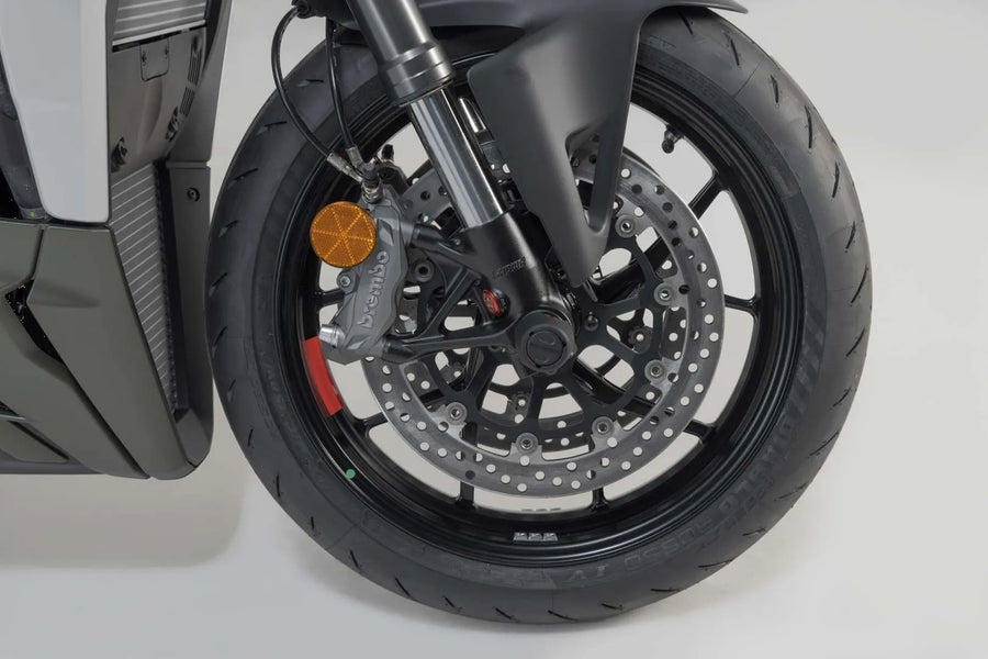 ducati diavel [SW-MOTECH] – set protezione asse ruota anteriore