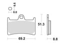 YAMAHA YZF 1000 R THUNDERACE [1996-2001] - Dual Sinter brake pads