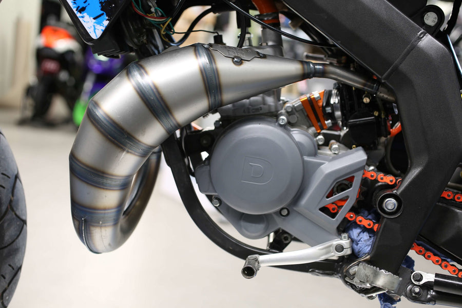 Aprilia RX 50 2T D50B1 [2006–] - Scarico 70cc rosso nero
