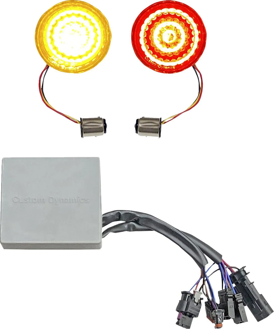 harley-davidson street bob [CUSTOM DYNAMICS] – SMART LED Bullet Blinker-Einsätze