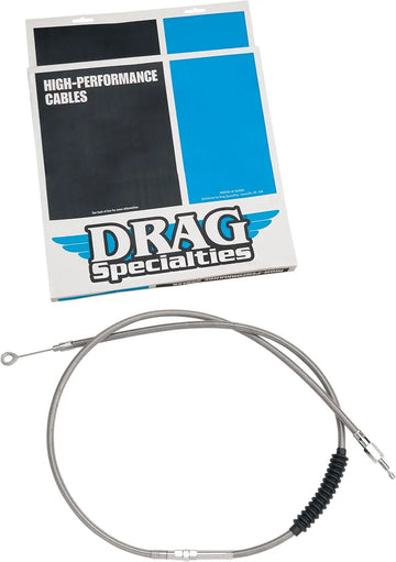 harley davidson fls [DRAG SPECIALTIES] – Hocheffizientes Kupplungsseil aus geflochtenem Edelstahl - 0
