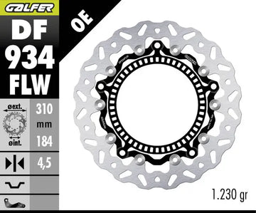 Triumph Trident 660 [2024-2026, 2025-2026] - Floating wave brake disc - picture 2
