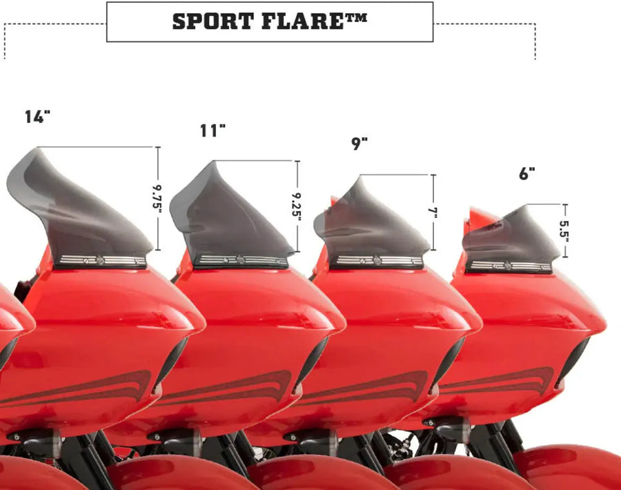 Harley Davidson Touring [KLOCK WERKS] – Parabrezza Pro Touring Flare™