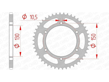 Yamaha XJ 6 N (RJ 22) [2013-2016] - Kettenkit 520 XSR4 - 16/46-118 - Standard Kettenrad Stahl