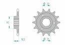 Ducati 1000 SS Supersport [2003-2006] - Kettenkit 525 XHR4 - 15/38-96 - Standard Kettenrad Stahl
