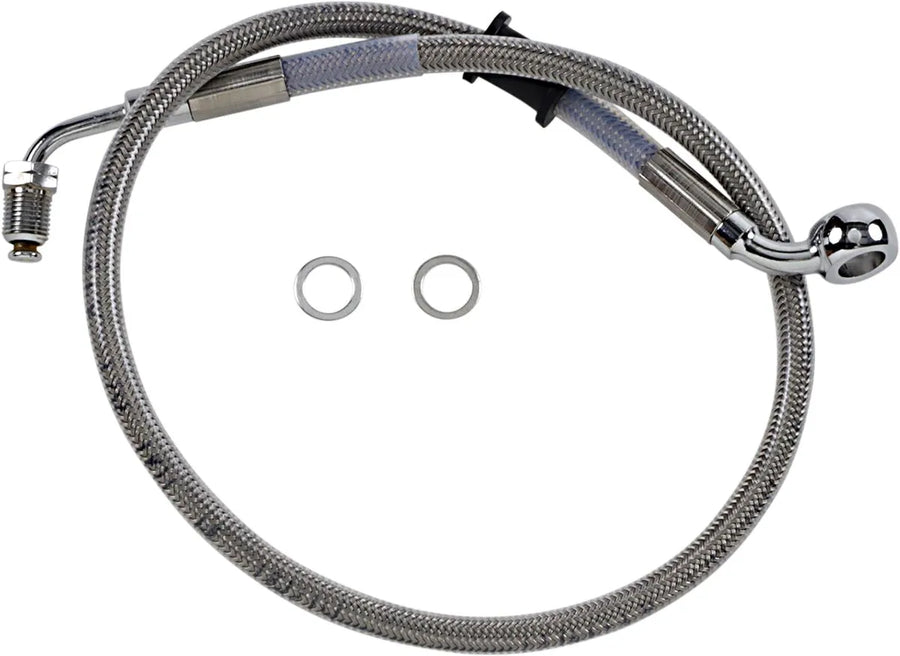 harley davidson flfb [DRAG SPECIALTIES] - Kit tubi freno in acciaio inox