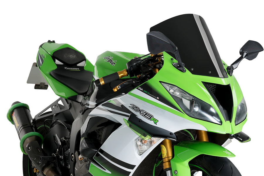 KAWASAKI ZX-6R NINJA [2018] - R-Racer Scheibe | Schwarz | PUIG 3629N