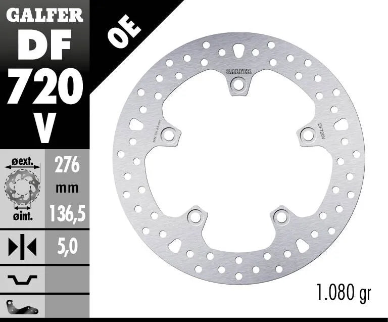 Bmw R 1250 Rt ABS (0 J 61) [2019-2020, 2021-2024] - Brake disc fixed round - picture 2