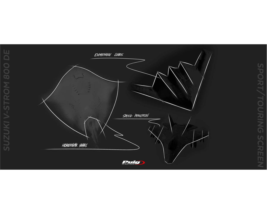SUZUKI DL 800 V-STROM [2025] – Cupolino Touring – Trasparente
