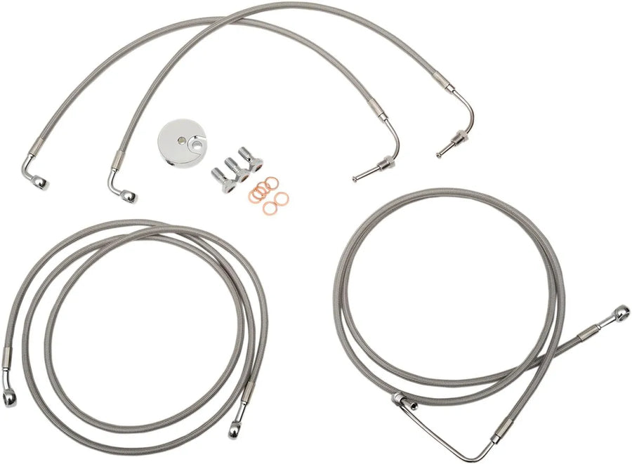 Harley Davidson fltruse [LA CHOPPERS] - Kit linea freno in acciaio inossidabile