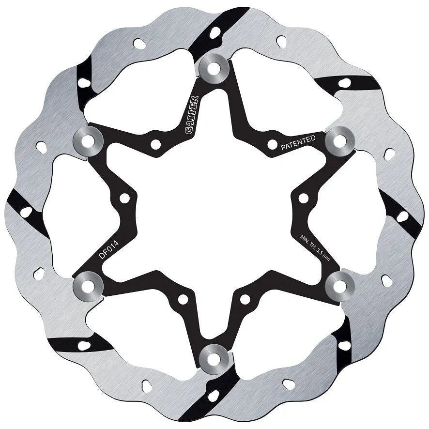 Honda CRF 450 R [2023, 2023-2024] - floating wave brake disc, grooved - picture 1