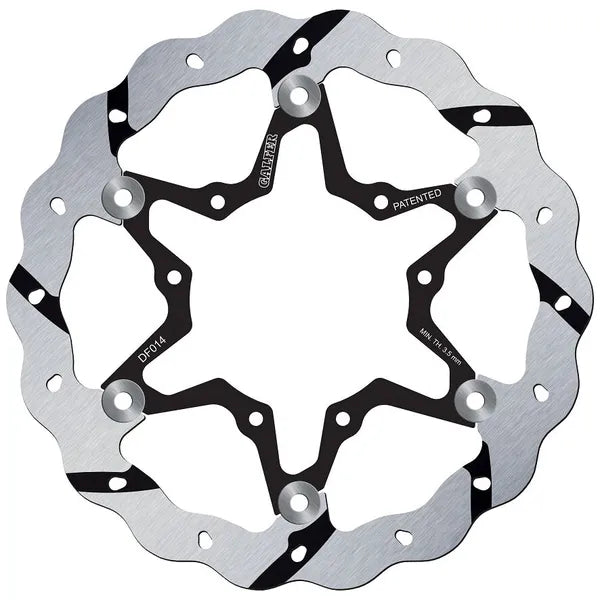 Honda CRF 450 R [2023, 2023-2024] - floating wave brake disc, grooved - picture 2