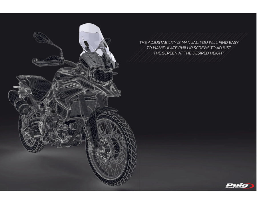 BMW F 750 GS [2024] – Verstellbare Scheibe – Transparent